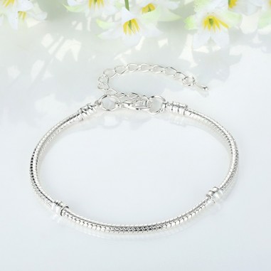 Simple Chain - Bratara placata cu argint